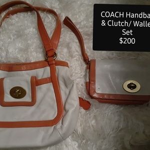 AUTHENTIC Coach Shoulder bag and Clutch